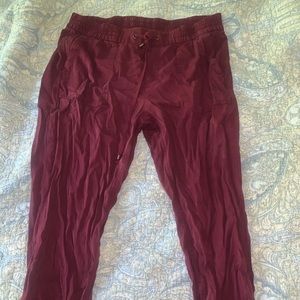 maroon Flowy pants